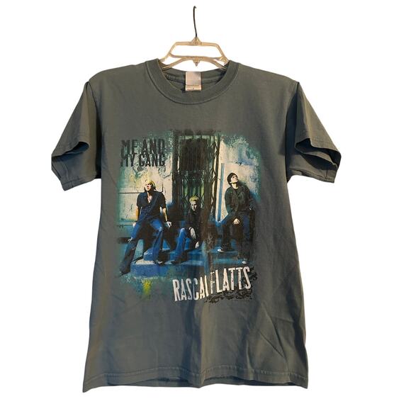 GUC Gildan Ultra Cotton Heavyweight Rascal Flatts T Shirt Me & My Gang Tour Sz S - Picture 1 of 3